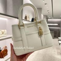 ราคา กระเป๋าสะพาย Charles&Keith มีสายยาว รุ่น Mini Scottie Tote Bag สี Cream (46206356706)