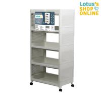 ราคา โลตัส ชั้นวางของ 5 ชั้น มีล้อ ขนาด 29.5x49.5x103.80 ซม. รุ่น 5965 LOTUSS PLASTIC SHELF 5-TIER WITH WHEELS (3455386772)