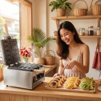 ราคา (Foodsense)เตาขนมใส่ไส้ญี่ปุ่น รูปปลา ขนมไทยากิ วอฟเฟิลปลา ไทยากิ (48651291206)