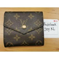 ราคา กระเป๋าตังใบสั้น​ LV​ มือสอง​ ของแท้​ ส่งฟรี (40305105055)