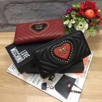 ราคา Love Moschino Studs Womens Quilted Leather Wallet 2017 (322650656)