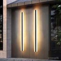 ราคา Outdoor Waterproof Wall Lamp Courtyard Villa Gate Long Strip Wall Washer LED Linear Light Outdoor Wall Pillar Wall Lamp (47400789373)