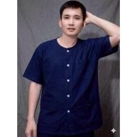 ราคา เสื้อหม้อห้อม คอกลม แบบดั้งเดิม คอเฮง กุยเฮง หม้อฮ่อม แพร่ ของแท้ เสื้อแป้ (58157060339)