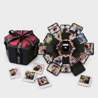 ราคา กล่องระเบิดเซอร์ไพรส์ DIY ใส่รูปเอง Explosion Box 4 ชั้น ของขวัญทำเองสุดพิเศษ (22621001582)
