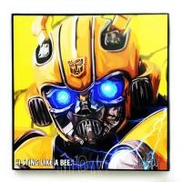 ราคา Bumblebee บัมเบิ้ลบี Transformers ทรานฟอร์เมอร์ หุ่นยนต์ รูปภาพ​ติด​ผนัง​ pop art นักฟุตบอล​ กรอบรูป​​ รูปภาพ (6455203610)