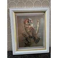 ราคา ภาพพิมพ์ฟอยล์โลหะวินเทจลาย "นกเค้าแมว (Tawny Owl)" (58158454961)
