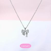 ราคา สร้อยคอโบว์ เพชรตุ้งติ้ง สร้อยจี้โบว์ สายหวานน่ารัก | Conari Bow Twinkle (41113917218)