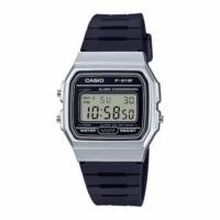 ราคา Casio F-91w ตัวเรือนสีดำ-เงิน ของแท้ 100 % (1374038325)
