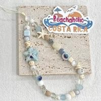 ราคา Summer Sea Breeze Blue Star โซ่โทรศัพท์มือถือขนาดเล็กสด ccd Lanyard เครื่องประดับ diy กล้อง Anti-Lost เชือก Blue Series (48157036779)