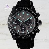 ราคา Seiko Men's PROSPEX SPEEDTIMER The Black Series Solar Chronograph Men's Nylon Band SBDL105/SSC923 (51802903837)