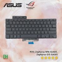 ราคา คีย์บอร์ดโน๊ตบุ๊ค ASUS ROG Zephyrus M16 GU603HE และ Zephyrus G15 GA503 Series อะไหล่ OEM คุณภาพสูง มีไฟ Backlit สีขาว (44417270689)