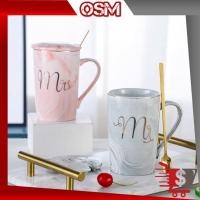 ราคา OSM - H975 แก้วคู่รัก Mr & Mrs / แก้ว 2 in 1 / แก้วคู่รักสีหินอ่อน / ชุดแก้วคู่รัก / แก้วคู่รัก (16248369569)