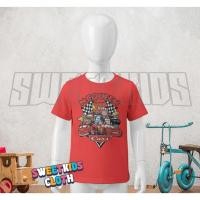 ราคา Cars McQueen เสื้อยืดเด็กตัวการ์ตูน / รถยนต์ McQueen Character Kids Top (51759705798)