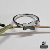 ราคา S925 คุณภาพสูงเกาหลีแหวนผีเสื้อ/S925 CINCIN PERAK/S925 diechiw Dongnise (49060454483)