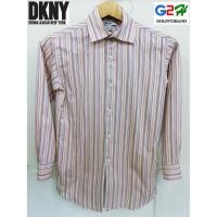 ราคา DKNY แท้ เสื้อเชิ๊ตแขนยาวลายสีสันสปอต (596146844)