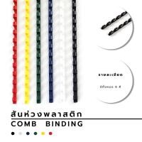 ราคา Alee สันห่วงพลาสติก กระดูงู สันห่วง สันห่วงเข้าเล่ม ห่วงเข้าเล่ม สันกระดูกงู ( 10 อัน / แพ็ค ) (6936535218)