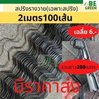 ราคา สปริงล็อครางวาย 2 เมตร 100เส้น (เฉพาะสปริง) ลวดรางวาย สปริงรางวาย ชุบpvc ลวดล็อครางวาย (51505477482)