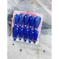 ราคา เล็บปลอมสำเร็จรูป แถมฟรี กาวและตะไบเล็บ (26501548315)