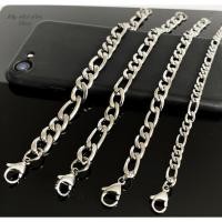 ราคา สร้อยข้อมือสแตนเลส 5-10mm เลสข้อมือ สร้อยข้อมือ โซ่ แสตนเลสแท้ ไม่ลอกไม่ดำ ใส่อาบน้ำได้ No.5 (22730374130)