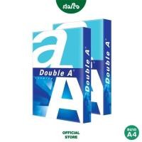 ราคา [แพ็คคู่] Double A กระดาษถ่ายเอกสาร A4 80แกรม จำนวน 2 รีม 500แผ่น/รีม (21614122070)