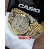 ราคา นาฬิกาผู้ชาย CASIO MTP-V300G เรือนทอง รุ่น MTP-V300G-9A (24865015268)