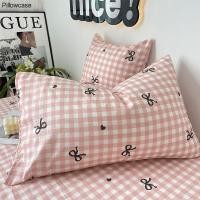 ราคา ปลอกหมอนโบว์ลายสก๊อตเกาหลี 1 คู่ 48x74 ซม. ปลอกหมอนเดี่ยวปลอกหมอนหอพักนักเรียน (28353307263)