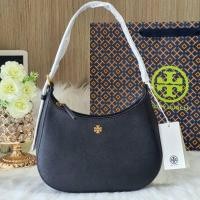 ราคา MeBrandOutlet TORY BURCH 137416 EMERSON ZIP SHOULDER BAG หนังซาเฟียโน่สีดำ งานแท้100% งานหิ้วUSA (21075521924)