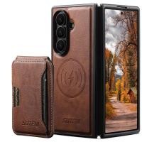 ราคา SAMSUNG แม่เหล็ก 2 ใน 1 ที่ถอดออกได้กระเป๋าสตางค์สําหรับ ซัมซุง กาแลคซี Z พับ 6 7 ไร้สายชาร์จหนังวินเทจ หนังวัว กับที่วางโทรศัพท์ขา (50504173694)