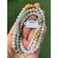 ราคา สร้อยคอหยก 3 สี (3 Type Jadeite Necklace) ดิบ ไม่ผ่านการปรับปรุง (Type A) พม่า (Myanmar) หยก พม่า แท้ Jade (23919331251)