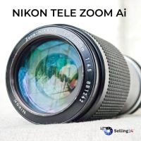 ราคา เลนส์มือหมุน Nikon Nikkor zoom 80-200 mm F4.5(32) Mount ai พร้อมฝาหน้า ท้าย (28470201520)