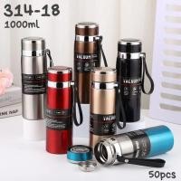 ราคา TERMOS Premium Stainless Steel Thermos Hot Cold 12 Hours TRAVEL THERMOS 800ml & 1000ml 316 Stainless Steel Tumbler Bottle Hot Cold Water GLOSSY RT (52760015572)