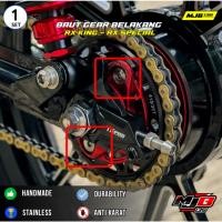ราคา M8X4 CM REAR GEAR BOLT RX KING RXS RXK YT115 CUSTOM STAINLESS STEEL (1 ชุด 4 ลูก) (40929688095)