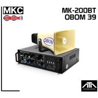 ราคา ชุดแอมป์ขยายเสียง MKC MK-200BT + OBOM 39 แอมป์ขยายเสียง 50W แอมป์จิ๋ว รองรับ bluetooth / USB ( mp3 ) / AUX (16755917205)