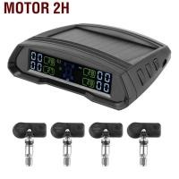 ราคา Motor 2H มอนิเตอร์สัญญาณเตือนความดันลมยางแบบไร้สายแสงอาทิตย์/USB พลังงาน TPMS เซ็นเซอร์จอแสดงผล LCD ดิจิตอลดิจิตอล (26939786153)
