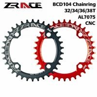 ราคา ZRACE 104BCD Chainring รอบ 32T 34T 36T 38T แคบกว้างแหวนสําหรับ MTB จักรยานเสือภูเขา 104 BCD จักรยาน crank Chainwheel (43616664462)