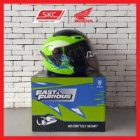 ราคา หมวกกันน็อก H2C Fast & Furious สีเขียว (27757969389)