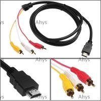 ราคา AHYS HDMI Male To 3 RCA, Home Connector Video Audio สาย AV, Consumer Electronics เชื่อมต่อ 5 ฟุต 1080P Adapter สําหรับ TV HDTV DVD Consumer Electronics (54960074769)