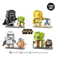 ราคา Lego nano block LOZ Brick Headz ตัวต่อ เลโก้นาโนบล็อค Starwars สตาร์วอร์ (1752096109)