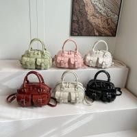 ราคา กระเป๋าสะพายข้างทรงถือหนัง PU หนังนิ่ม (28130596578)