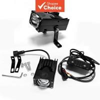 ราคา ชุดไฟตะแกรง LED 2 ชิ้น เลนส์โปรเจคเตอร์ 12V 24V สําหรับรถยนต์และมอเตอร์ไซค์ แสงขาว-เหลือง ใช้ได้ทั้งไฟต่ําและไฟสูง เหมาะสําหรับรถออฟโรด (47709152149)