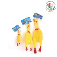 ราคา ไก่โอ๊กร้องหนักมาก ของเล่นสุนัข ยางกัดรุ่นไก่โอ๊กบีบ Chicken sound toy (41973081379)