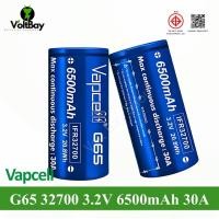 ราคา [หัวแบน] ถ่านชาร์จ Vapcell G65 IFR32700 3.2V 6500mah 30A สีน้ำเงิน (25005258989)