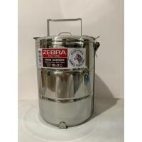ราคา Zebra ปิ่นโต สแตนเลส หูล็อคเดียว ตราหัวม้าลาย ขนาด 16/3 ซม (2301222650)