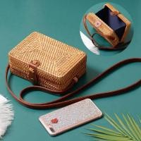 ราคา กระเป๋าสานทรงเหลี่ยม สะพายข้าง (2691830975)