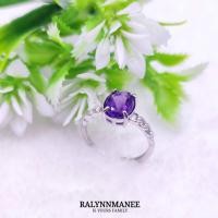 ราคา RP006 แหวนพลอยอเมทิสต์แท้ ( Natural Amethyst ) ตัวเรือนเงินแท้ 925 ชุบทองคำขาว,ชุบทอง,ชุบพิงค์โกลด์ งานสั่งทำ (19881507187)
