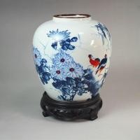 ราคา Jingdezhen แจกันเซรามิค Anju Happy Industry เครื่องปั้นดินเผาหม้อ Qingming Retro เครื่องประดับโบราณแจกัน Jar 26/4/23 (29594680477)