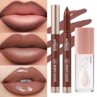 ราคา BEAUTY GLAZED 2 ชิ้น Lip Duo: Matte Lipstick & Hydrating Lip Oil Set, Non-Sticky Daily Essentials (44758173027)