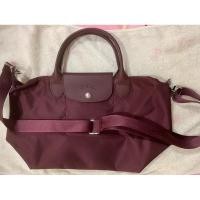 ราคา Longchamp Le Pliage Neo Nylon มีสายสะพายปรับระดับได้ - ถอดสายได้ สี raisin (23435830229)