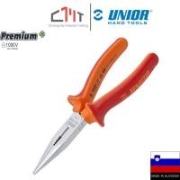 ราคา UNIOR คีมปากแหลม ตัดข้าง ขนาด 7" - 8" VDE ด้ามแดง-ส้ม กันไฟฟ้า No.508/1VDEBI (53753470853)