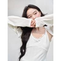 ราคา [พรีออเดอร์] ❤KUOSE : Lace Trim Knit Cami❤ (27894678545)